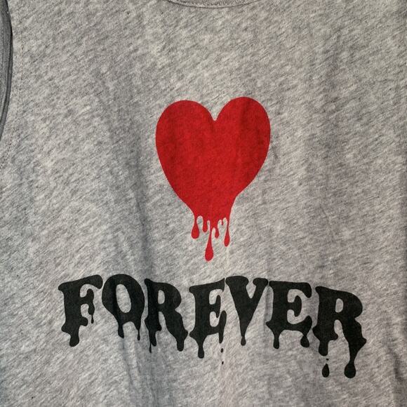 Chaser Gray Melting Bleeding Heart Forever Tank New with Tag Sz M W-078 - Picture 2 of 6